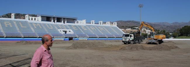 El estadio municipal contará con césped natural a principios de año