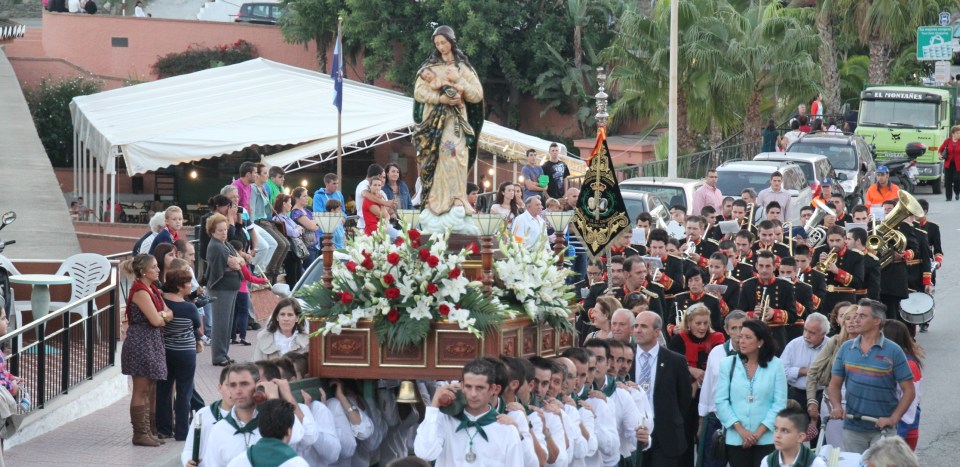 Procesión Virgen Madre en Torrecuevas