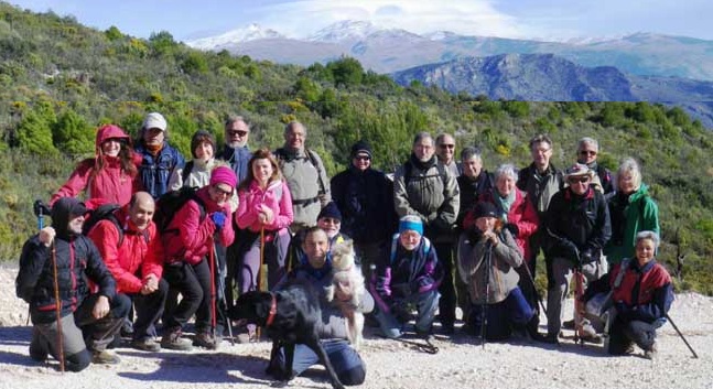 Senderistas sexitanos recorrieron los collados de Ítrabo a Los Guájares