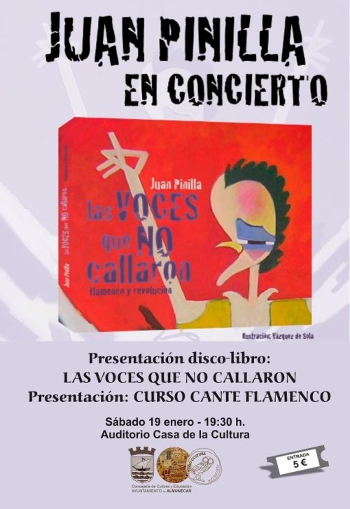 El cantaor flamenco Juan Pinilla presenta Las voces que no callaron