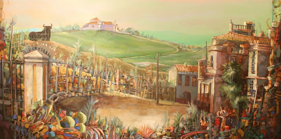 Exposición de pintura de Moreno-Mata en La Italiana Café