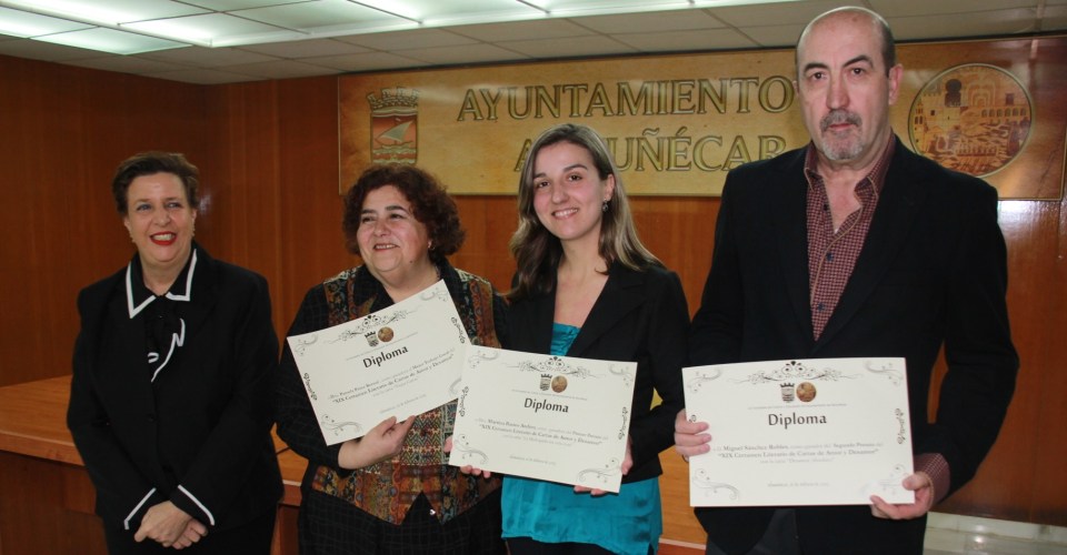 Ganadores del XIX Certamen de Cartas de Amor y Desamor