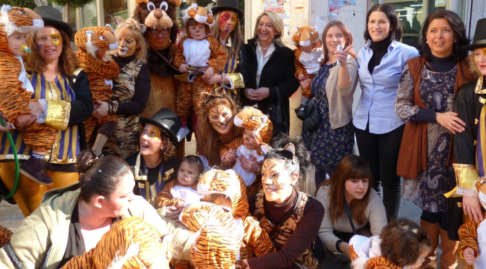 Los alumnos de los Centro Infantiles Municipales abrieron el Carnaval 2013
