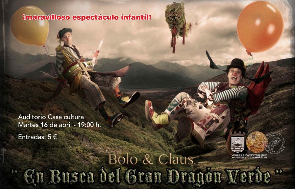 Bolo & Claus presenta en Almuñécar En Busca del Gran Dragón Verde