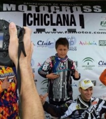 El piloto alevín Yeray Díaz lidera el Campeonato Andalucía de Motocross