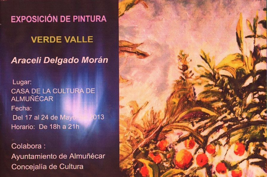 Exposición de la pintora Araceli Delgado Morán en la Casa de la Cultura