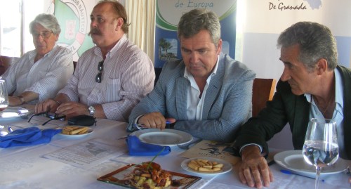 Alfredo Amestoy, Pablo Amate, José Garcia Fuentes y Pepe Katena durante la celebración del concurso