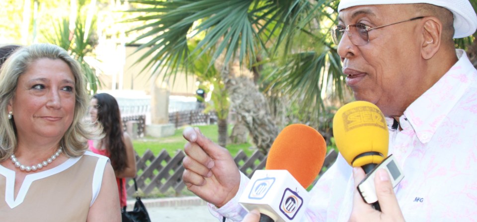 Chucho Valdés ya ocupa su sitio en el boulevard del Jazz de Almuñécar