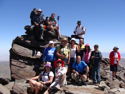 SENDERISTAS SEXITANOS  EN EL MULHACEN 13