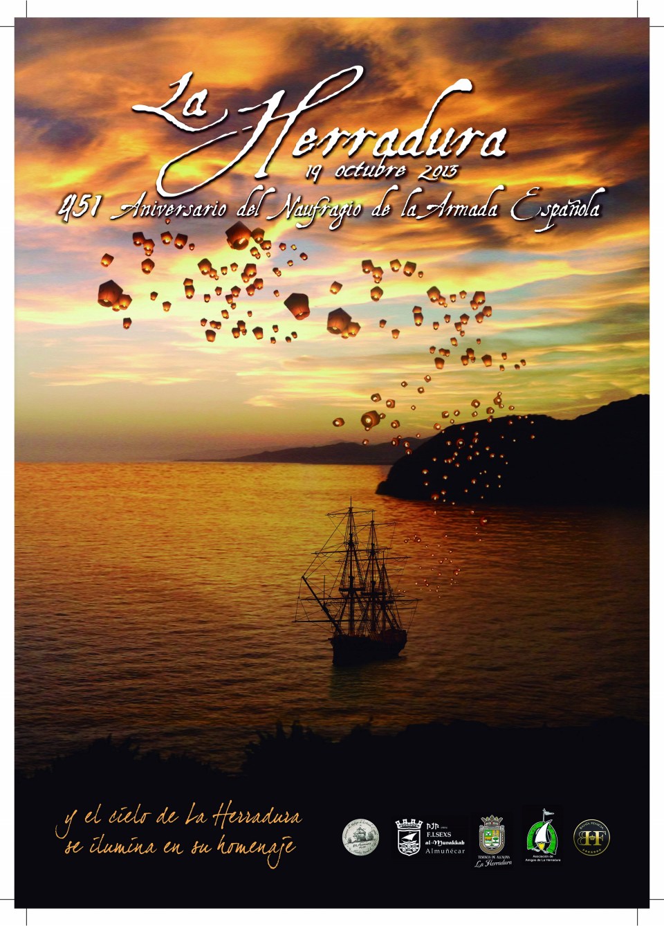 CARTEL NAUFRAGIO ARMADA EN LA BAHIA DE LA HERRADURA 13