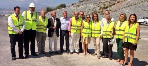 La ministra de Fomento visita las obras de la A-7 en Taramay