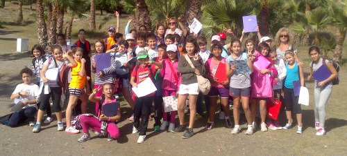 Alumnos del CP Virgen de la Antigua conocieron  la flora de los parques sexitanos