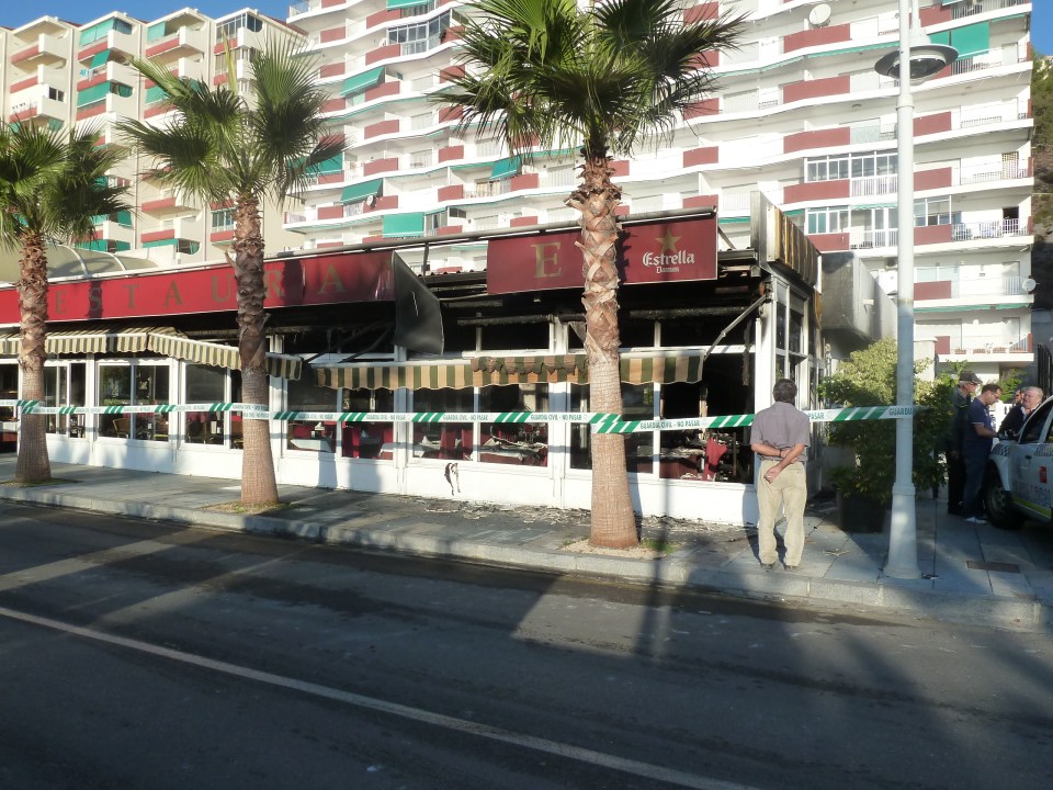 ASI HA QUEDADO EL ESTABLECIMIENTO TRAS EL FUEGO