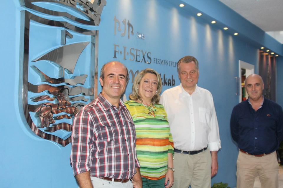 La alcaldesa de Almuñécar recibe al presidente de la PYME de Baviera 2