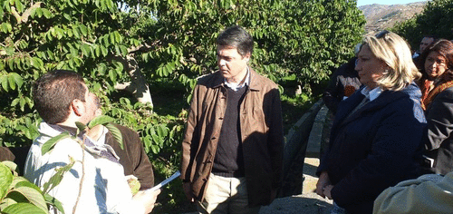 Foto archivo: Carlos Rojas en una visita a la vega sexitana del río Verde muestra su apoyo a los agricultores damnificados por el temporal de granizo Carlos Rojas muestra su apoyo a los agricultores sexitanos