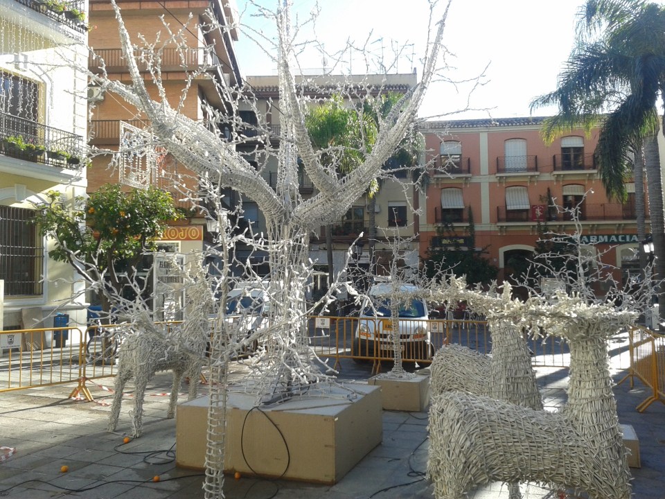 Decoración plaza de la Constitución