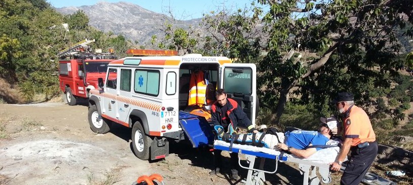 Rescatado en la zona de Gelibra un parapentista alemán herido en una pierna