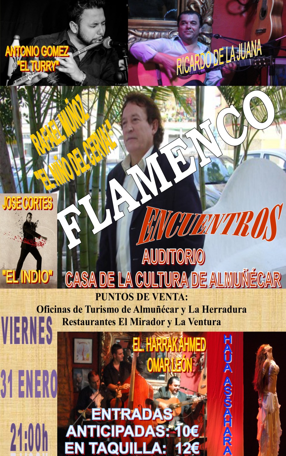 El cantaor flamenco Rafael Muñoz "El Niño del Cerval" actúa este viernes en la Casa de la Cultura