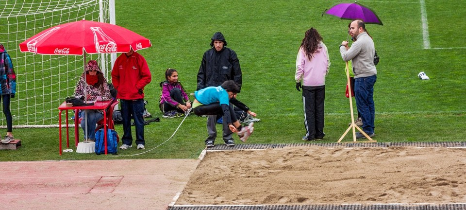 Darío Bruzón Salado en el salto de longitud DARIO DURANTE EL SALTO 2