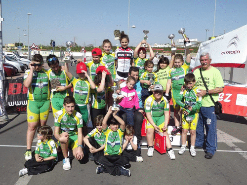 10 podios para la Escuela de Ciclismo Sexitana en el Trofeo Federación