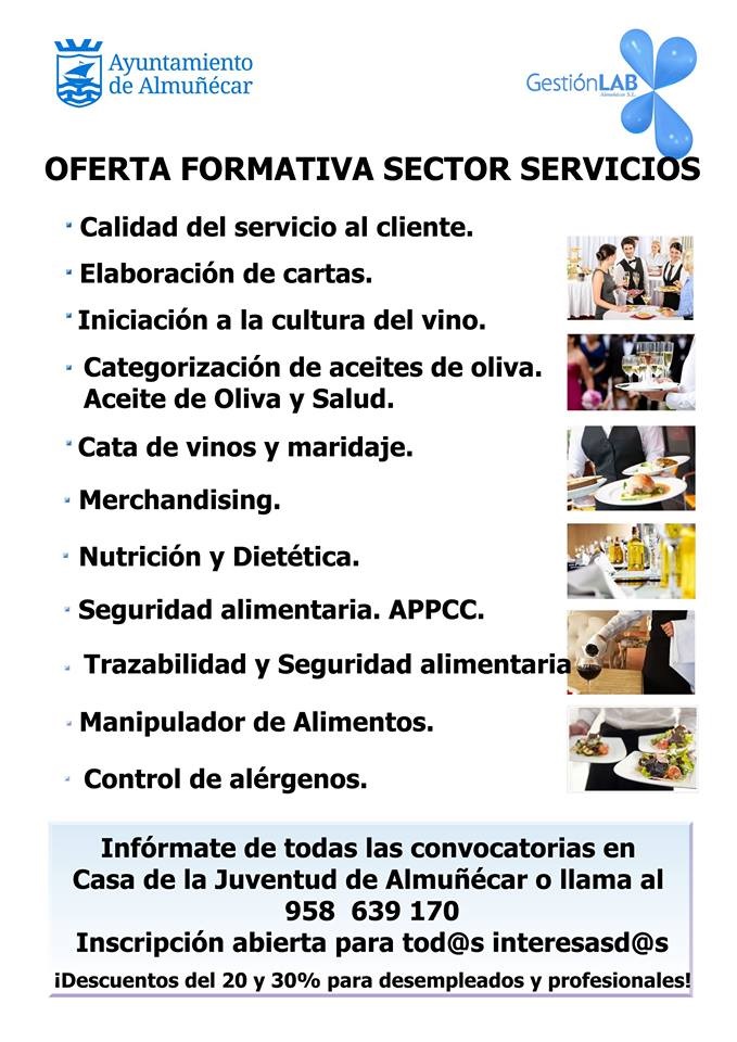 Almuñécar promueve cursos formativos sobre hostelería y restauración