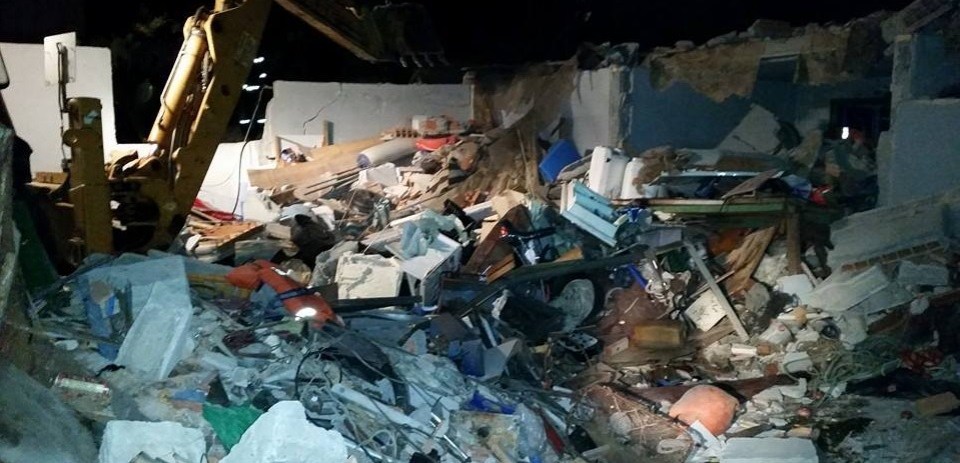 Explosión caseta pescadores San Cristóbal