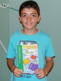 El sexitano Juan Manuel Martín, alumnos del CEIP "La Noria", galardonado en el XII Certamen Literario Andaluz "Solidaridad en Letras"
