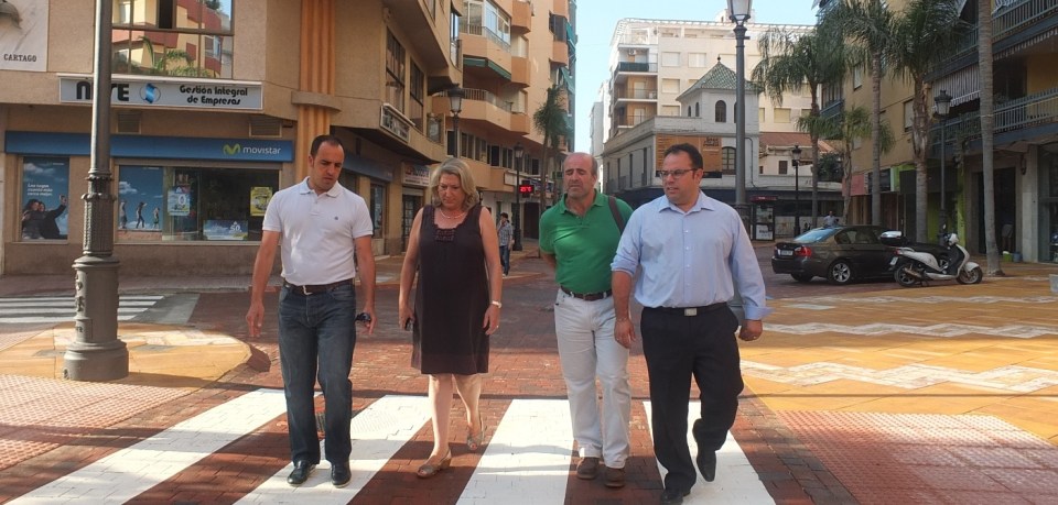 ALCALDESA Y EDILES VISITARON LA ZONA PLAZA MADRID 14 2