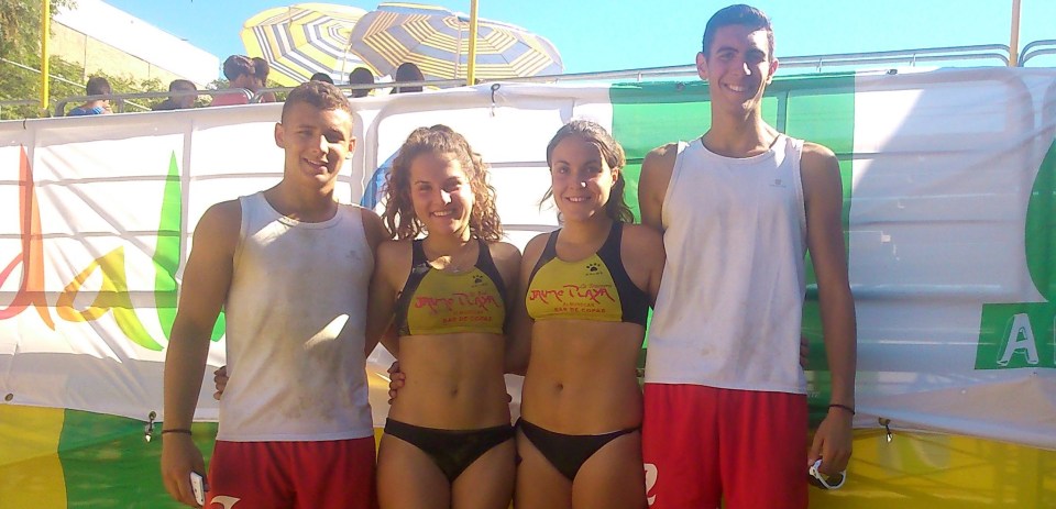 Aloisio y Ruiz subcampeones de Andalucía sub19 de Voley Playa