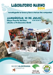 Cartel anunciador del "Laboratorio Marino 2014"