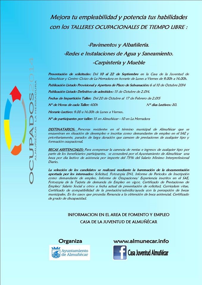 Talleres ocupacionales