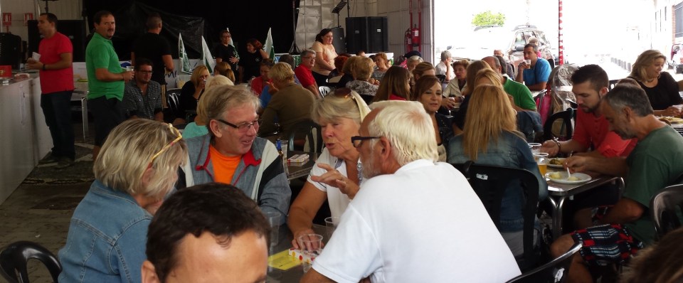 AMBIENTE EN LA CASETA OFICIAL ESTE DOMINGO 14