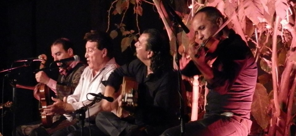 Actuación de Rafael Muñoz, "El Niño del Cerval", en los jardines del Palacete de La Najarra