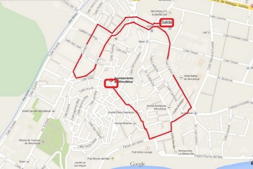 Recorrido de la manifestación anunciada por la asociación "Agua para el Campo"