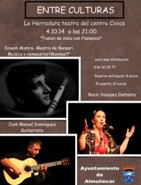 La Herradura acoge este sábado un espectáculo musical de fusión hindú y flamenco