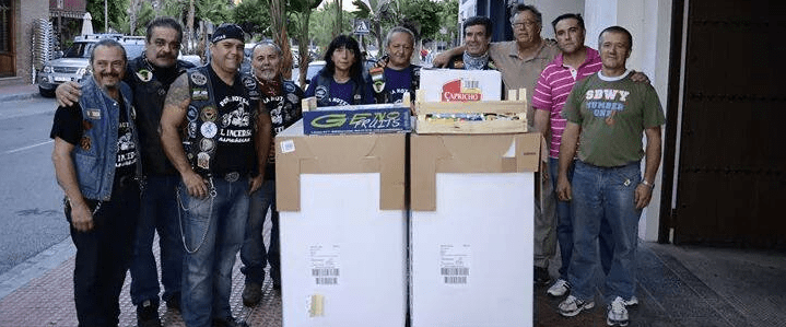 La Peña Motera “El Incerso” dona a Cáritas 600 kg de alimentos