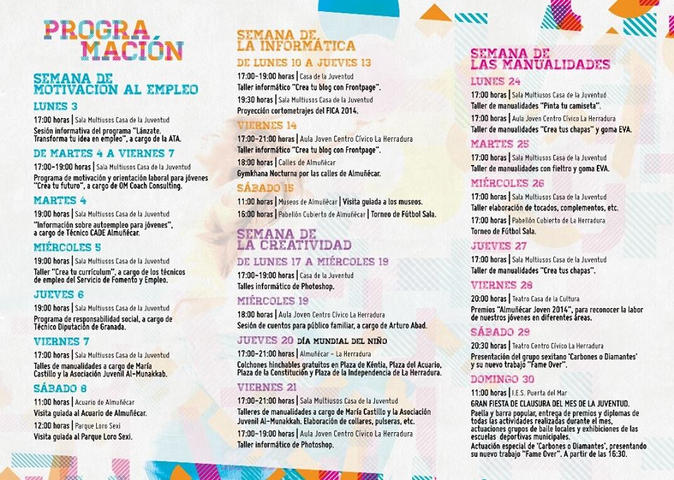 Programa "Mes de la Juventud"