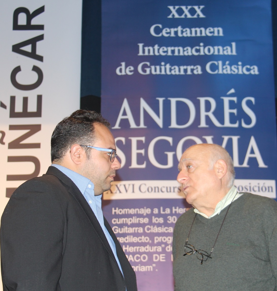 Antonio Martín Moreno y Juan José Ruiz Joya informan del acuerdo del jurado de dejar desierto el XXVI Concurso de Composición