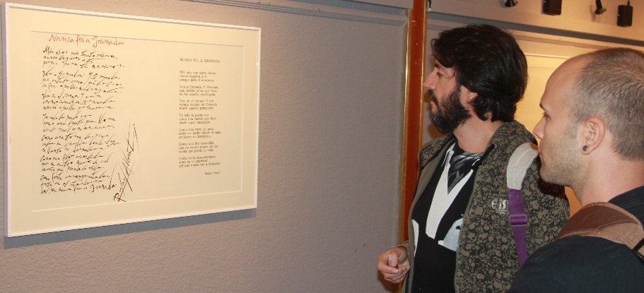 Exposición “Liricografías de Rafael Alberti” en la Casa dela Cultura sexitana