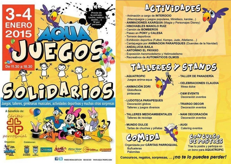 El Ayto. de Almuñécar colabora en los juegos solidarios en el Aquatropic
