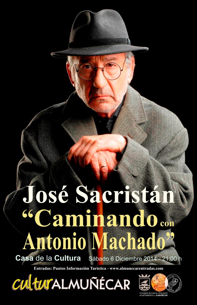 José Sacristán presenta en Almuñécar “Caminando con Machado”