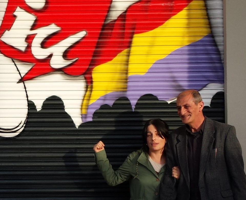 Luci Martín junto a Fermin Tejero