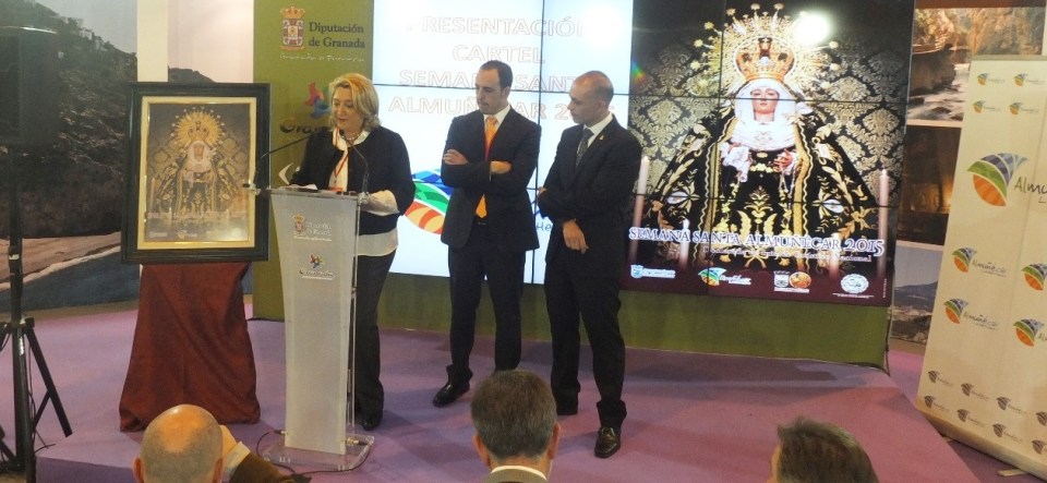 Acto de presentación en Fitur2015 el cartel anunciador de la Semana Santa de Almuñécar 2015