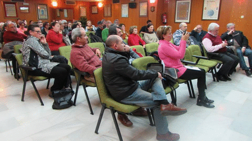 Rueda de prensa en el salón de actos de la Casa de la Cultura de Almuñécar para informar sobre 'TodoCultura' y la Escula Municipal de Música de Almuñécar