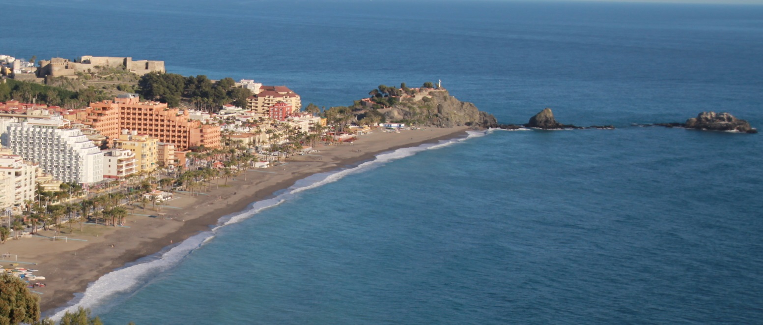 ALMUÑECAR VISTA PANORAMICA PLAYA SAN CRISTOBAL Y PEÑONES EL SANTO 2