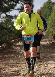 Tomás Bustos, del Club Atletismo Almuñécar, durante la CXM de Sierra Blanca