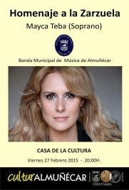Zarzuela con la soprano Mayca Teba en la Casa de la Cultura de Almuñécar