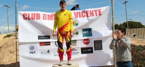 Carlos Rodríguez, líder de la Copa de España de BMX