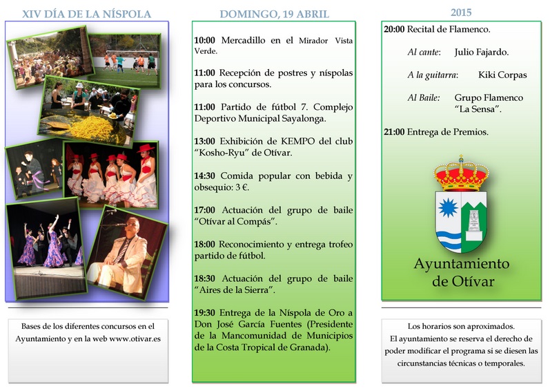 XIV Día de la Níspola en Otívar, 19 de abril de 2015
