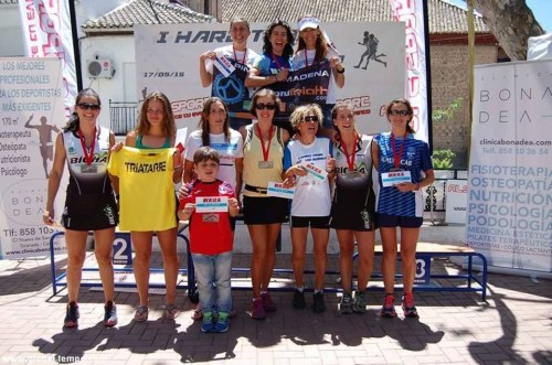 Féminas del Club Atletismo Sexitano en el 